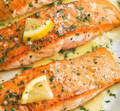 Garlic Roasted Salmon – Fabby's Delights